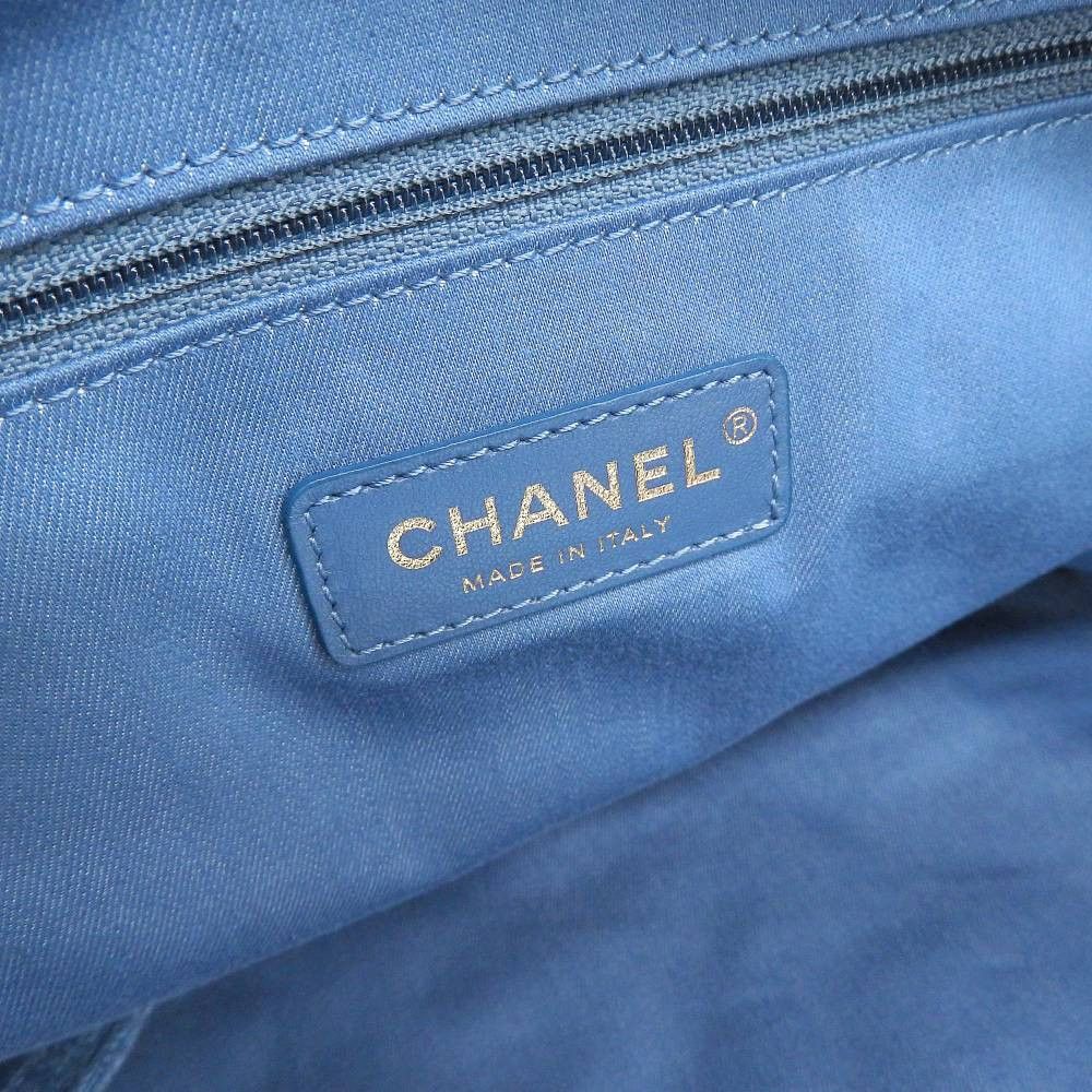 Chanel Chanel Chanel Denim Maxi Shopping Bag AS3128 Denim Shoulder Bag AS3128 in Excellent Condition Size ONE SIZE - 7 Thumbnail