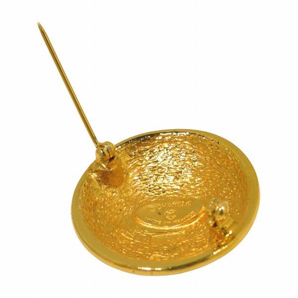 Chanel Chanel Chanel Matelasse Coco Mark Brooch Metal Brooch in Good Condition Size ONE SIZE - 4 Thumbnail