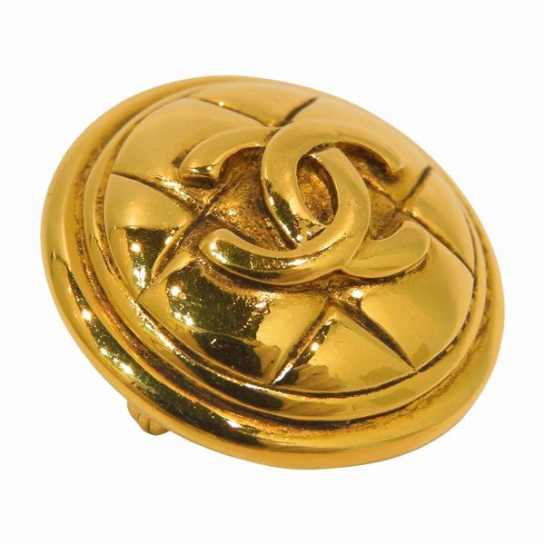 Chanel Chanel Chanel Matelasse Coco Mark Brooch Metal Brooch in Good Condition Size ONE SIZE - 7 Thumbnail
