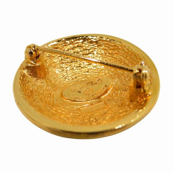 Chanel Chanel Chanel Matelasse Coco Mark Brooch Metal Brooch in Good Condition Size ONE SIZE - 2 Thumbnail