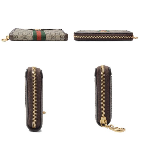 Gucci Gucci Gucci Ophidia GG Supreme Zip Wallet Others Long Wallet 523154 in Great Condition Size ONE SIZE - 4 Thumbnail