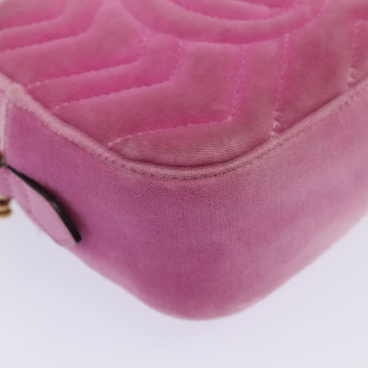 Gucci Marmont Pink Velvet Shoulder Bag (Pre-Owned) Size ONE SIZE - 16 Thumbnail
