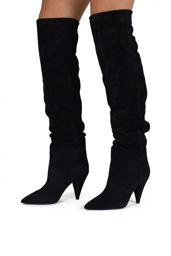 Saint Laurent Paris Era 85 over-the-knee boots Size US 5.5 / IT 35.5 - 3 Thumbnail