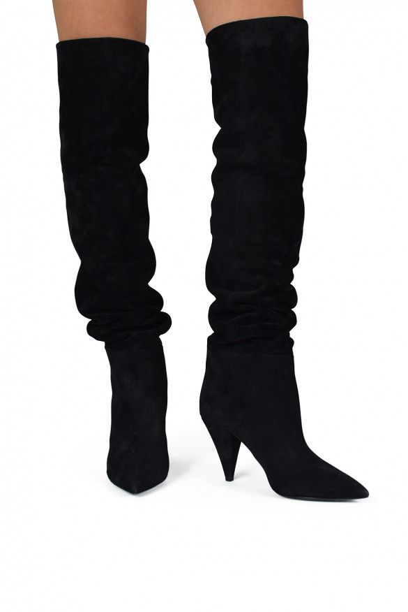 Saint Laurent Paris Era 85 over-the-knee boots Size US 5.5 / IT 35.5 - 2 Thumbnail