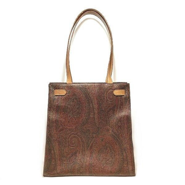 Other Other Etro Paisley Tote Bag PVC Leather Canvas Tote Bag in Fair Condition Size ONE SIZE - 2 Thumbnail
