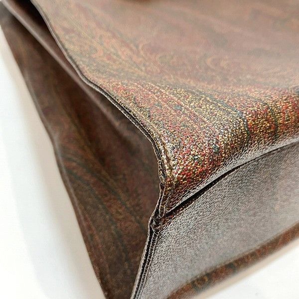 Other Other Etro Paisley Tote Bag PVC Leather Canvas Tote Bag in Fair Condition Size ONE SIZE - 4 Thumbnail