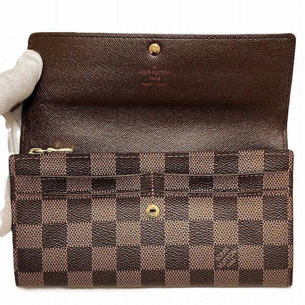 Louis Vuitton Louis Vuitton Louis Vuitton Damier Portefeuille Sarah Wallet N61734 Canvas Long Wallet N61734 in Great Condition Size ONE SIZE - 2 Thumbnail
