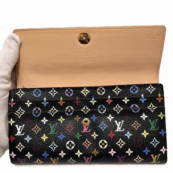 Louis Vuitton Louis Vuitton Louis Vuitton Multicolor Sarah Wallet M93533 Canvas Long Wallet M93533 in Great Condition Size ONE SIZE - 2 Thumbnail