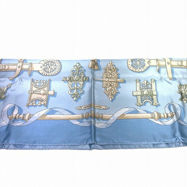 Hermes Hermes Hermes Silk Scarf FERRONNERIE Design Canvas Scarf in Good Condition Size ONE SIZE - 5 Thumbnail