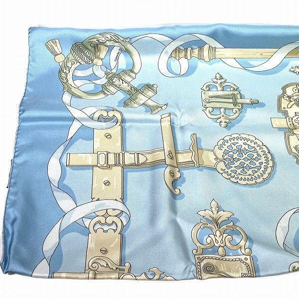 Hermes Hermes Hermes Silk Scarf FERRONNERIE Design Canvas Scarf in Good Condition Size ONE SIZE - 7 Thumbnail