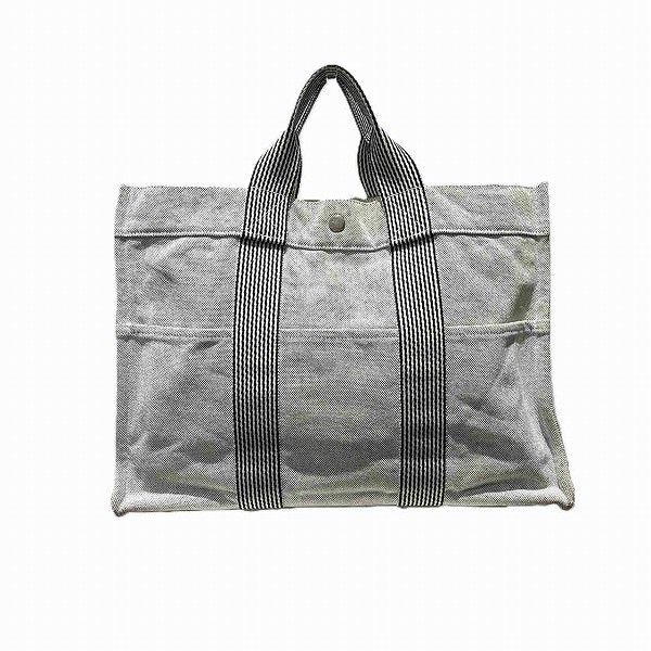Hermes Hermes Hermes Canvas Fourre-Tout MM Tote Bag Canvas Tote Bag in Good Condition Size ONE SIZE - 2 Thumbnail