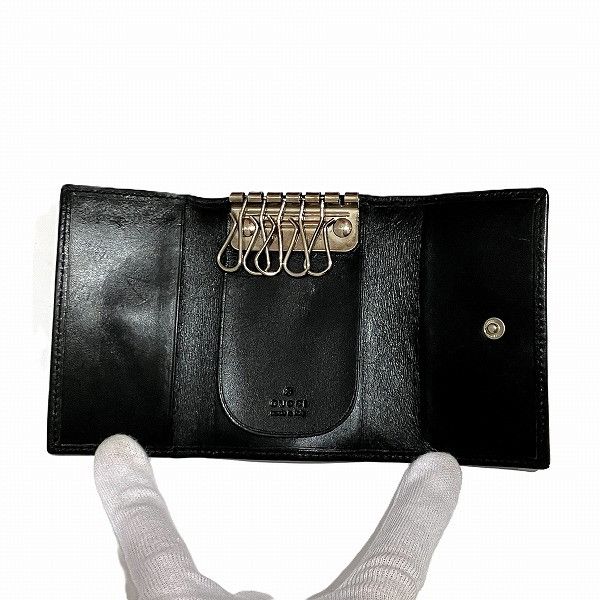 Gucci Gucci Gucci Canvas Key Case Canvas Key Holder 03304160868 in Fair Condition Size ONE SIZE - 2 Thumbnail