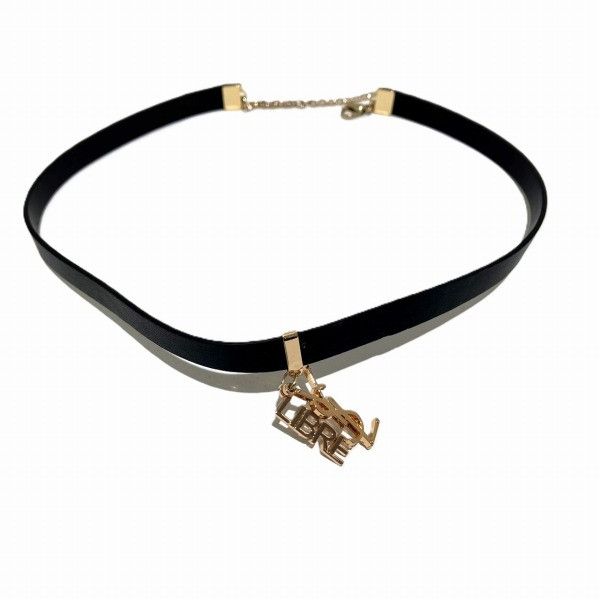 Yves Saint Laurent Yves Saint Laurent Yves Saint Laurent Leather LIBRE YSL Logo Choker Leather Pet Collar in Great Condition Size ONE SIZE - 3 Thumbnail