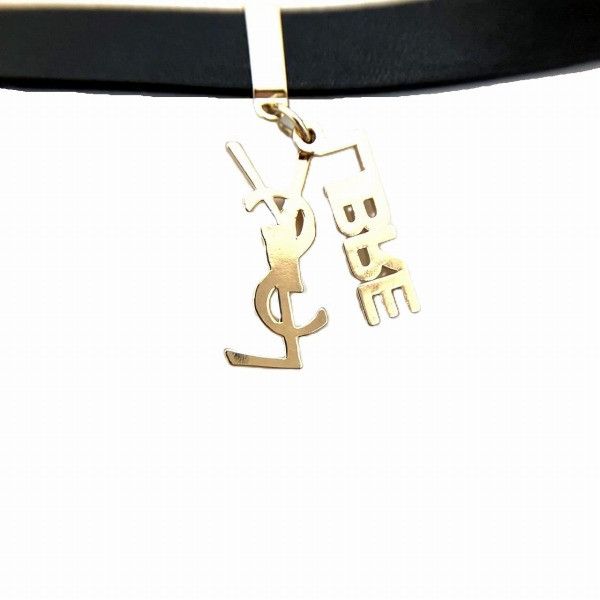 Yves Saint Laurent Yves Saint Laurent Yves Saint Laurent Leather LIBRE YSL Logo Choker Leather Pet Collar in Great Condition Size ONE SIZE - 4 Thumbnail