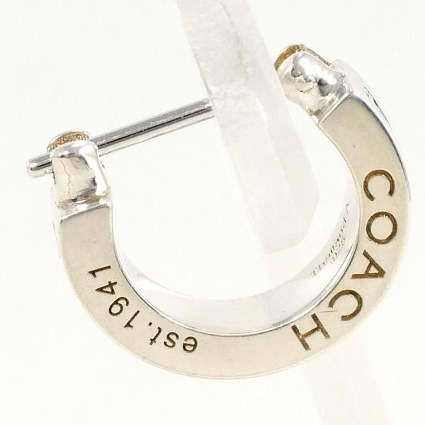 Coach Coach Coach Silver Rhinestone Earring Metal Earrings in Pristine Condition Size ONE SIZE - 2 Thumbnail