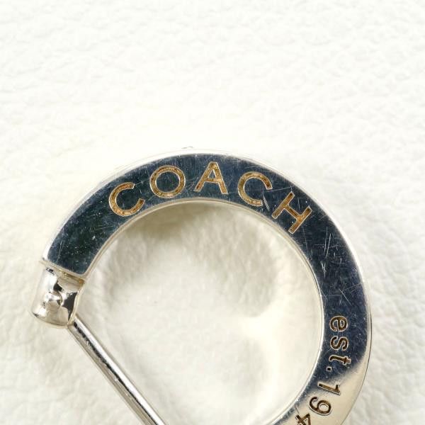 Coach Coach Coach Silver Rhinestone Earring Metal Earrings in Pristine Condition Size ONE SIZE - 5 Thumbnail