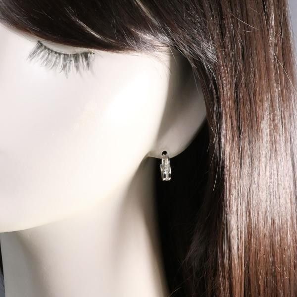 Coach Coach Coach Silver Rhinestone Earring Metal Earrings in Pristine Condition Size ONE SIZE - 3 Thumbnail
