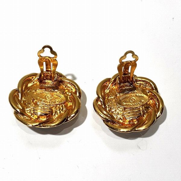 Chanel Chanel Chanel Blue Stone Earrings Clip Metal Earrings in Great Condition Size ONE SIZE - 9 Thumbnail