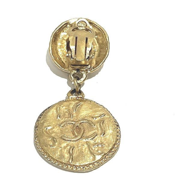Chanel Chanel Chanel Coin Motif Earrings Metal Earrings in Good Condition Size ONE SIZE - 3 Thumbnail