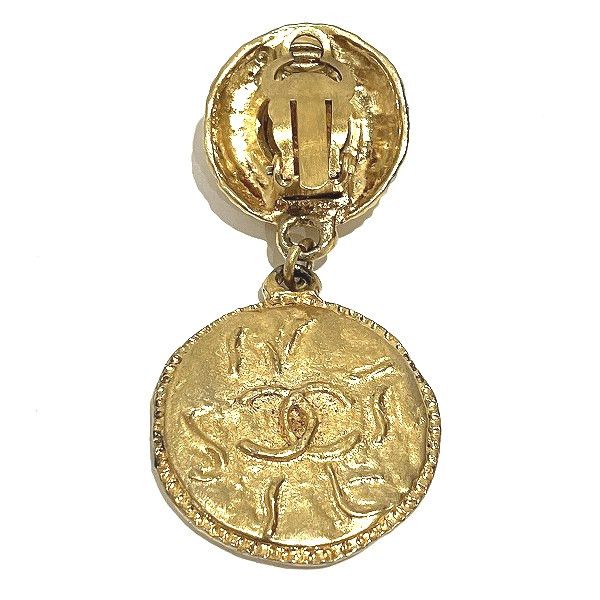 Chanel Chanel Chanel Coin Motif Earrings Metal Earrings in Good Condition Size ONE SIZE - 7 Thumbnail
