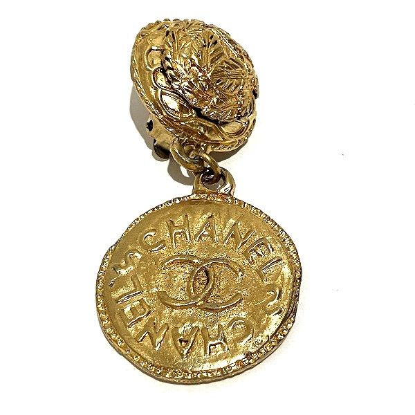 Chanel Chanel Chanel Coin Motif Earrings Metal Earrings in Good Condition Size ONE SIZE - 6 Thumbnail