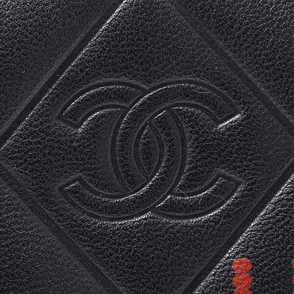 Chanel Chanel Chanel Lambskin Typography Clutch Bag Black Leather Clutch Bag 24＊＊＊＊＊＊ in Great Condition Size ONE SIZE - 9 Thumbnail