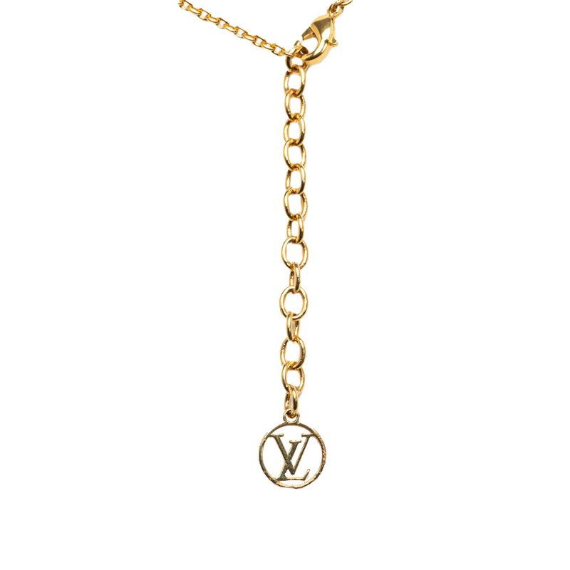 Louis Vuitton Louis Vuitton Louis Vuitton Essential V Necklace Gold M61083 Metal Necklace M61083 in Very Good Condition Size ONE SIZE - 2 Thumbnail