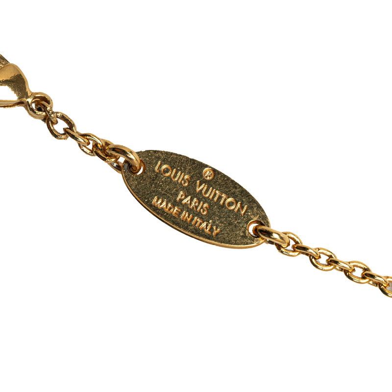Louis Vuitton Louis Vuitton Louis Vuitton Essential V Necklace Gold M61083 Metal Necklace M61083 in Very Good Condition Size ONE SIZE - 4 Thumbnail