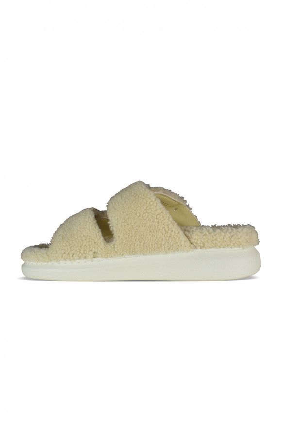 Alexander McQueen Shearling-lined slides Size US 9 / EU 42 - 3 Thumbnail