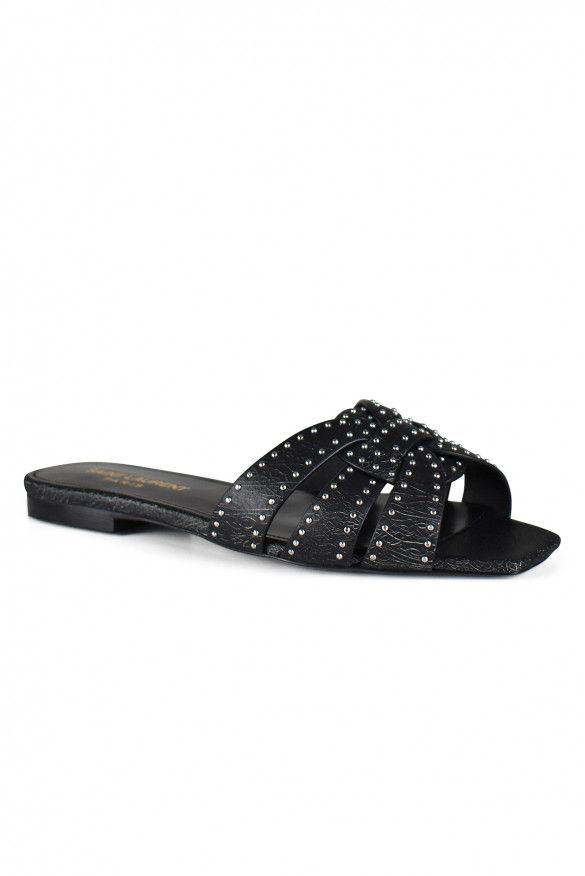 Saint Laurent Paris Tribute Sandals Size US 4 / IT 34 - 2 Thumbnail