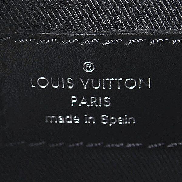 Louis Vuitton Louis Vuitton Louis Vuitton Monogram Eclipse Reverse Double Phone Pouch M81321 Canvas Crossbody Bag M81321 Size ONE SIZE - 7 Thumbnail