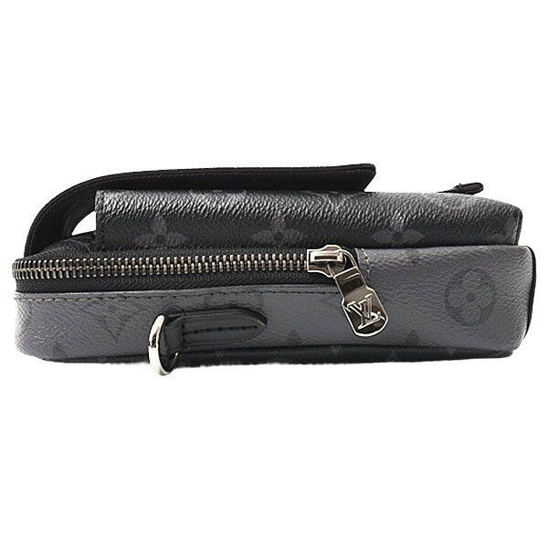 Louis Vuitton Louis Vuitton Louis Vuitton Monogram Eclipse Reverse Double Phone Pouch M81321 Canvas Crossbody Bag M81321 Size ONE SIZE - 9 Thumbnail