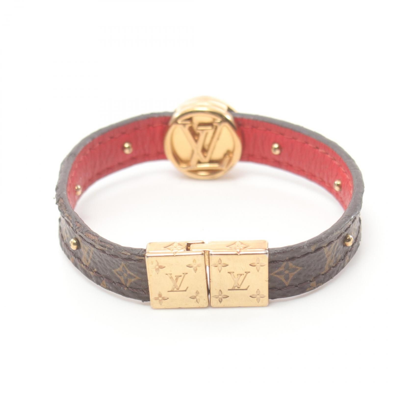 Louis Vuitton Louis Vuitton LV Circle Reversible Wrap Bracelet Canvas Bracelet M6268E in Very Good Condition Size ONE SIZE - 2 Thumbnail