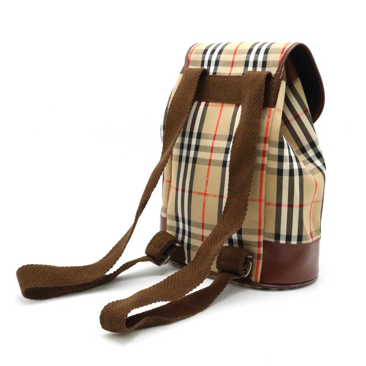 Burberry Burberry Burberry Nova Check Shadow Horse Backpack Canvas Leather Canvas Backpack in Great Condition Size ONE SIZE - 2 Thumbnail