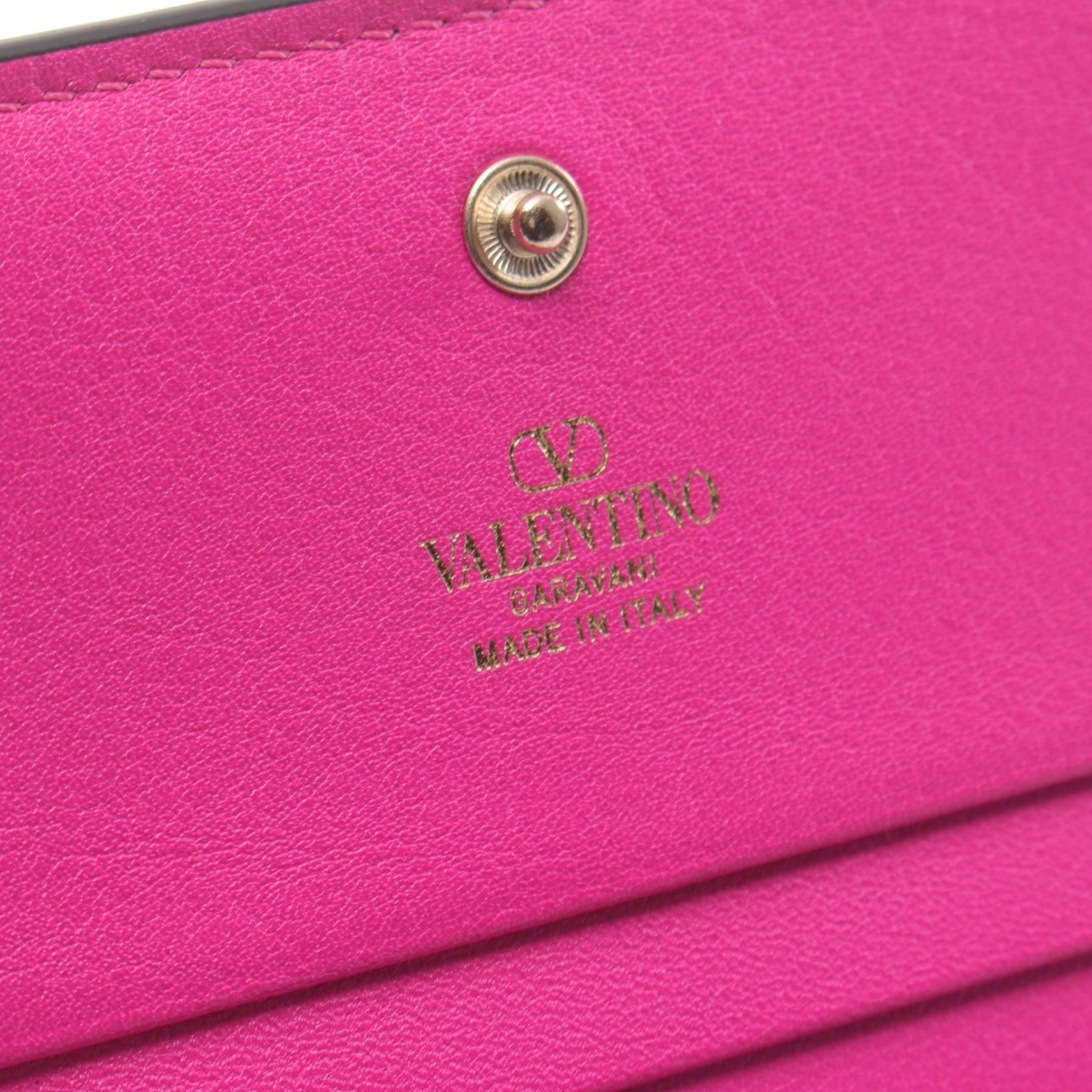 Valentino Valentino Rockstud Bifold Wallet Leather Short Wallet in Great Condition Size ONE SIZE - 4 Thumbnail