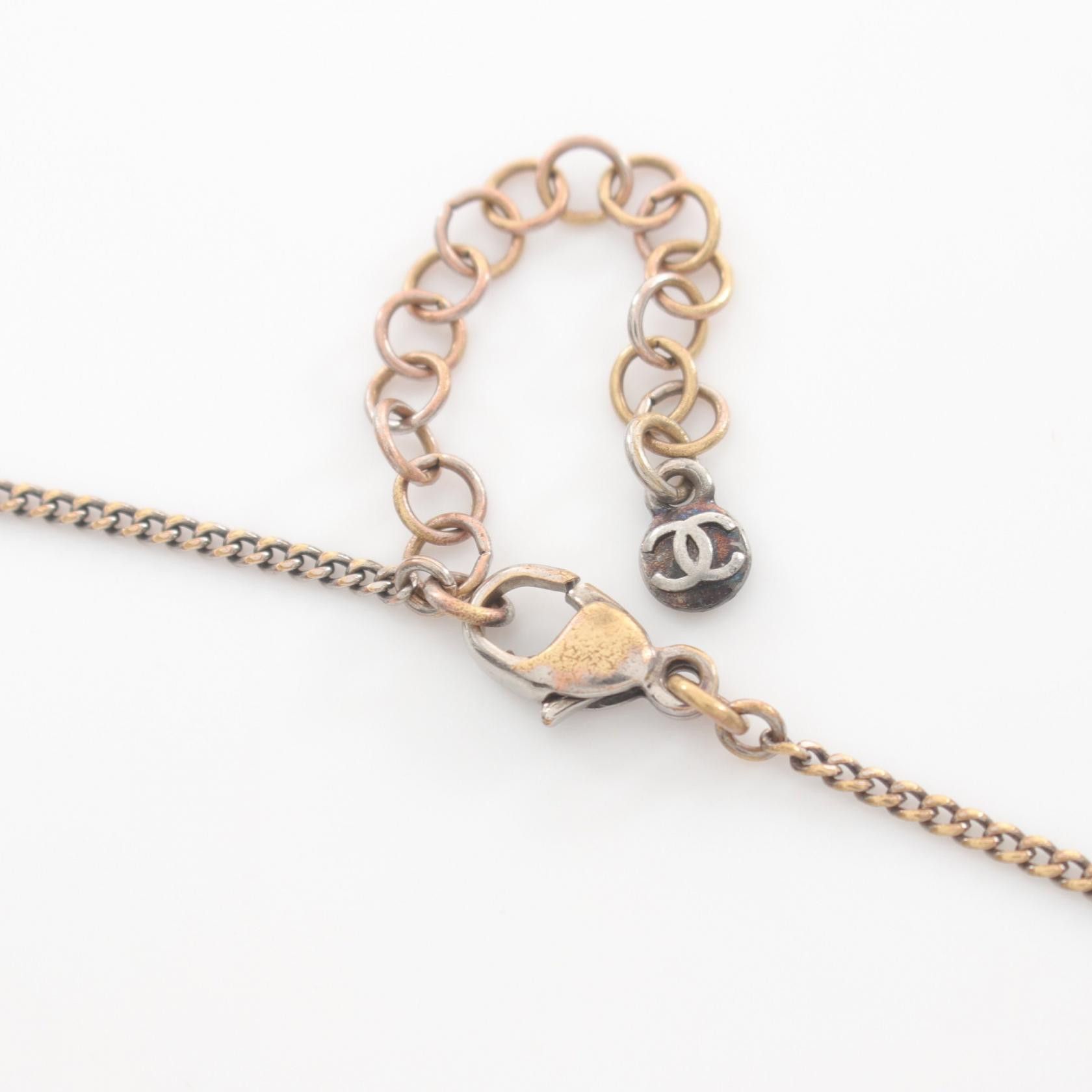 Chanel Chanel CC Camellia Rhinestone Chain Necklace Ceramic Necklace in Good Condition Size ONE SIZE - 3 Thumbnail