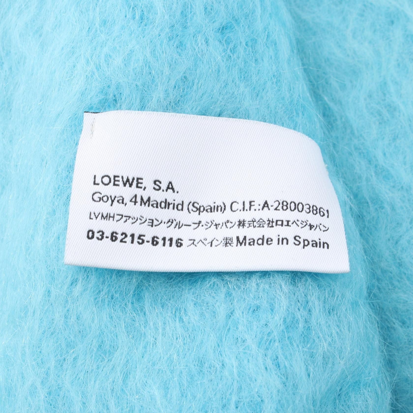 Loewe Loewe Caribbean Mohair Scarf Canvas Scarf 910.10.070 in Good Condition Size ONE SIZE - 3 Thumbnail