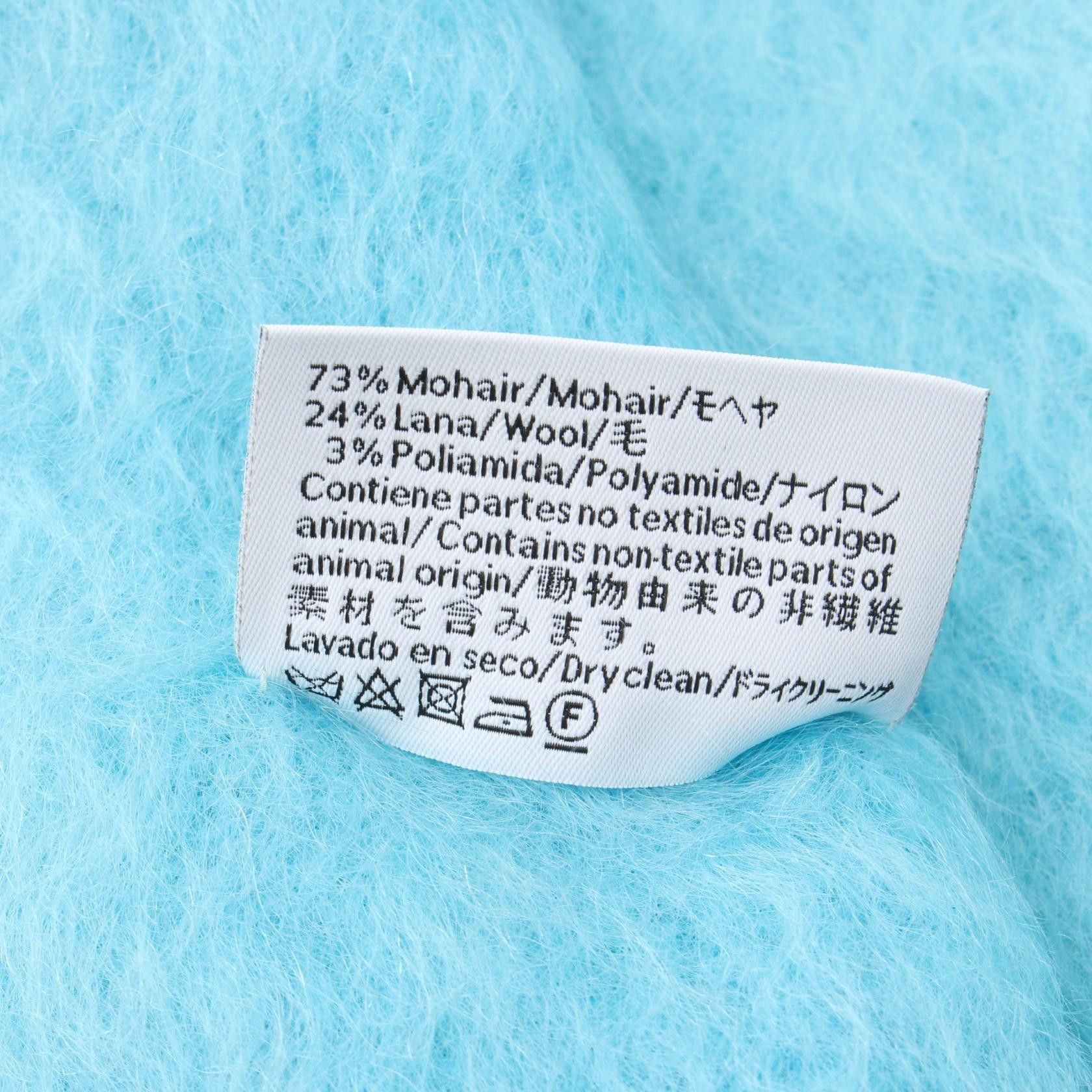 Loewe Loewe Caribbean Mohair Scarf Canvas Scarf 910.10.070 in Good Condition Size ONE SIZE - 4 Thumbnail
