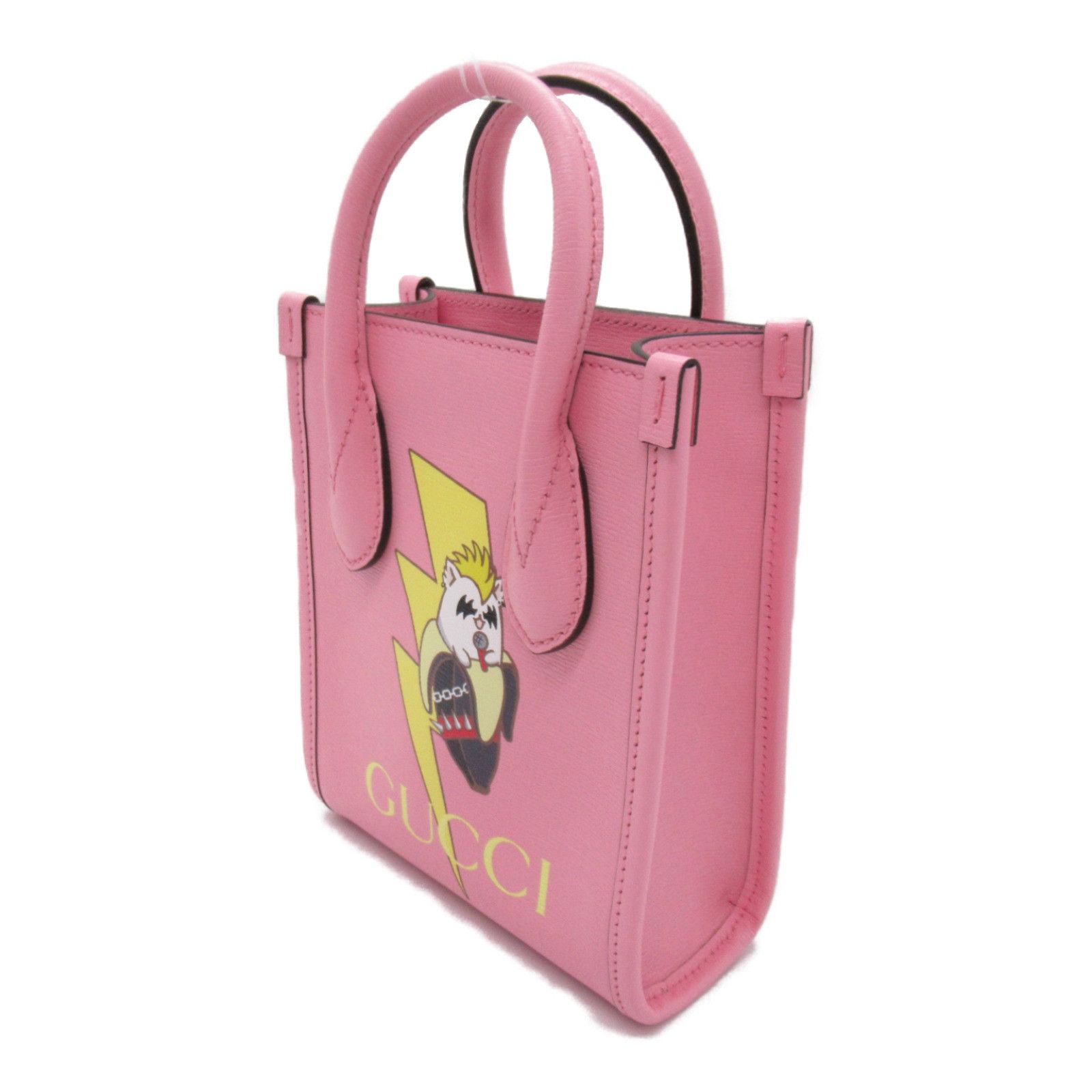 Gucci Gucci X BNF Bananya Print Mini Vertical Tote Bag Leather Crossbody Bag 671623 in Great Condition Size ONE SIZE - 3 Thumbnail