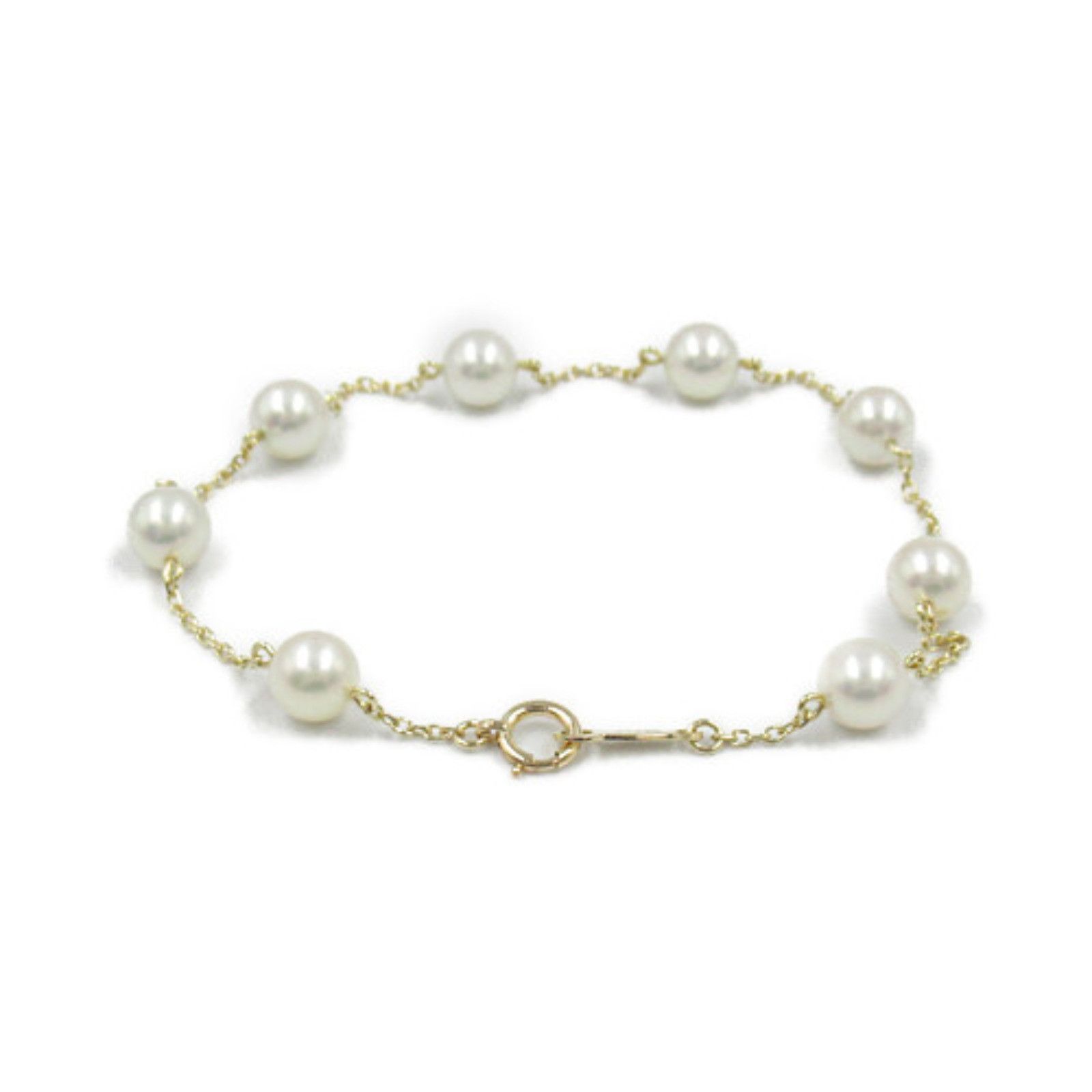 Mikimoto Mikimoto 14K Pearl Bracelet Metal Bracelet in Great Condition Size ONE SIZE - 2 Thumbnail