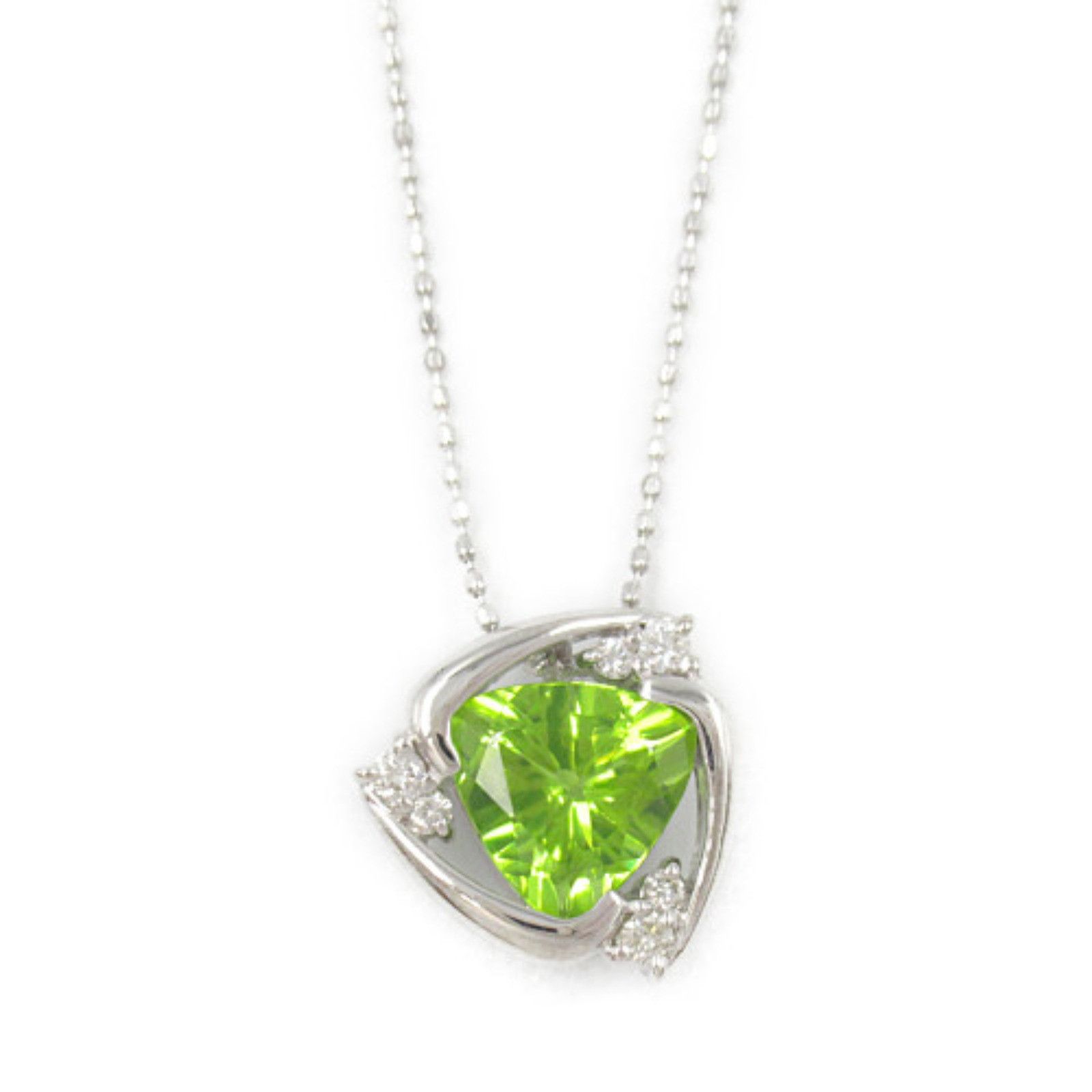 Other Other 18K Peridot Necklace Metal Necklace in Great Condition Size ONE SIZE - 2 Thumbnail