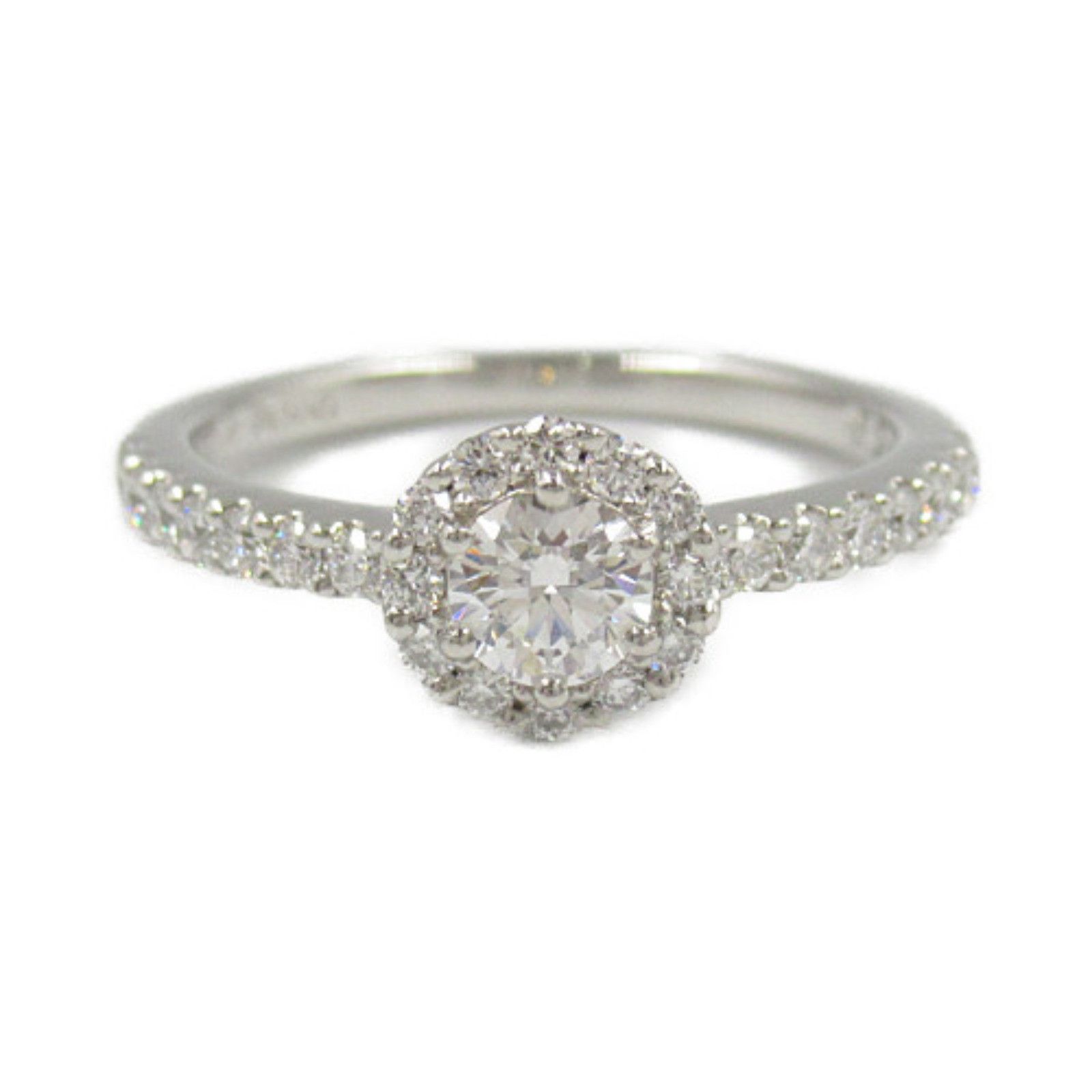 Other Other Platinum Diamond Ring Metal Ring in Great Condition Size ONE SIZE - 2 Thumbnail