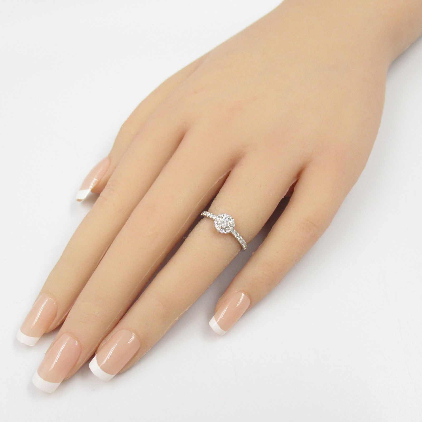 Other Other Platinum Diamond Ring Metal Ring in Great Condition Size ONE SIZE - 9 Thumbnail