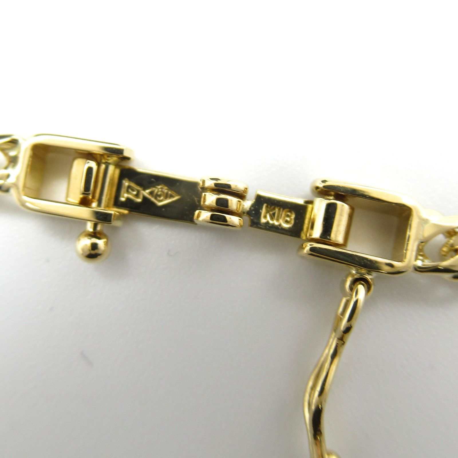 Other Other 18K Flat Link Chain Necklace Metal Necklace in Great Condition Size ONE SIZE - 4 Thumbnail