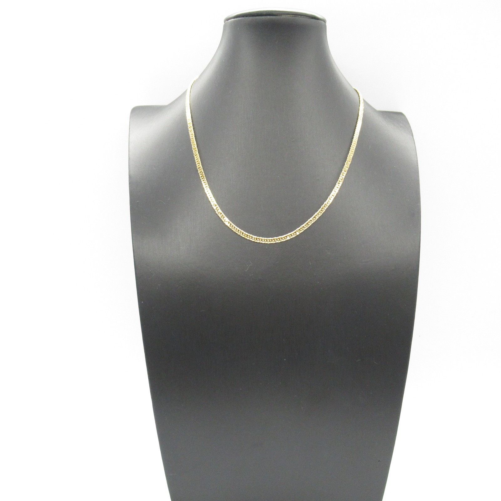 Other Other 18K Flat Link Chain Necklace Metal Necklace in Great Condition Size ONE SIZE - 6 Thumbnail