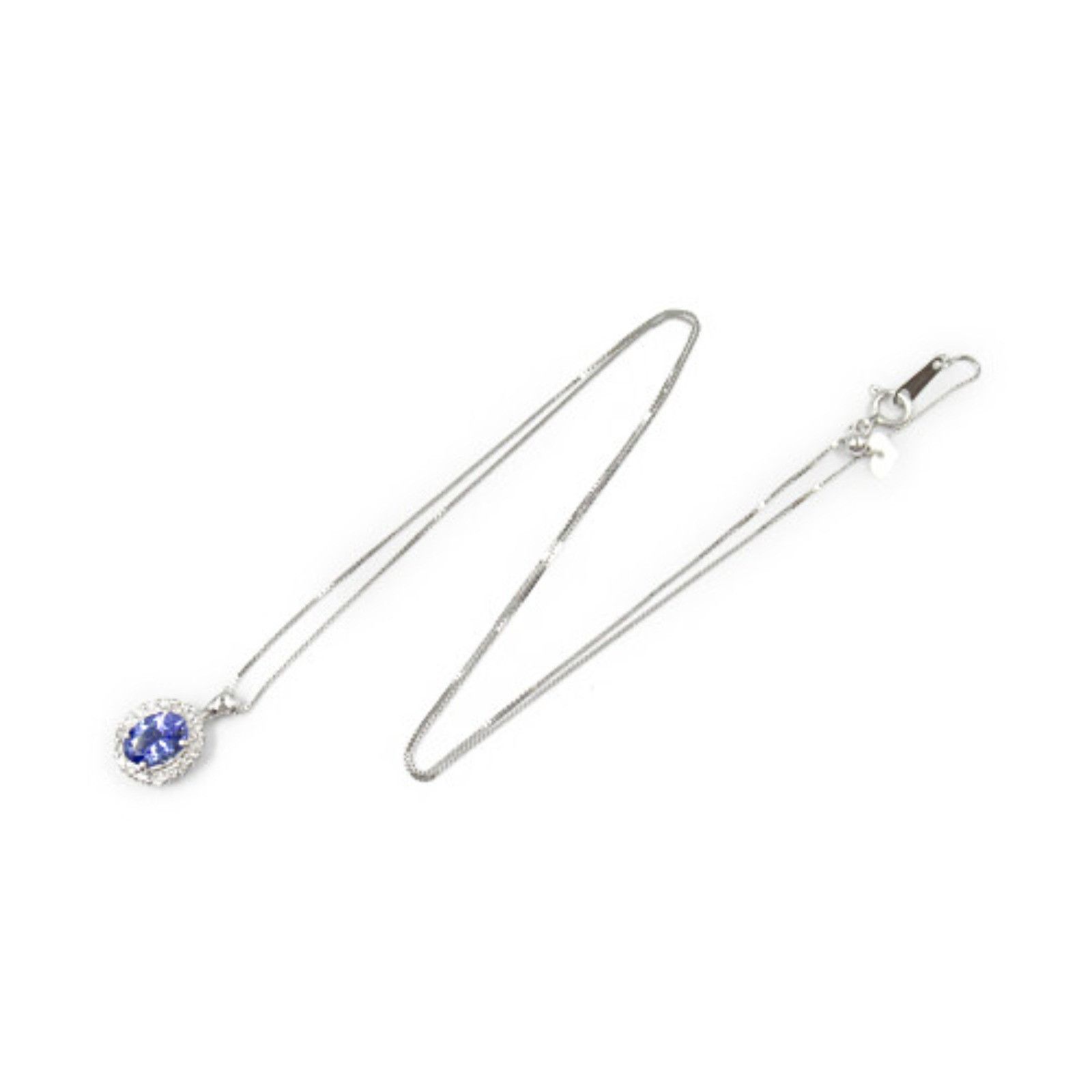 Other Other 18K Sapphire and Diamond Necklace Metal Necklace in Great Condition Size ONE SIZE - 3 Thumbnail