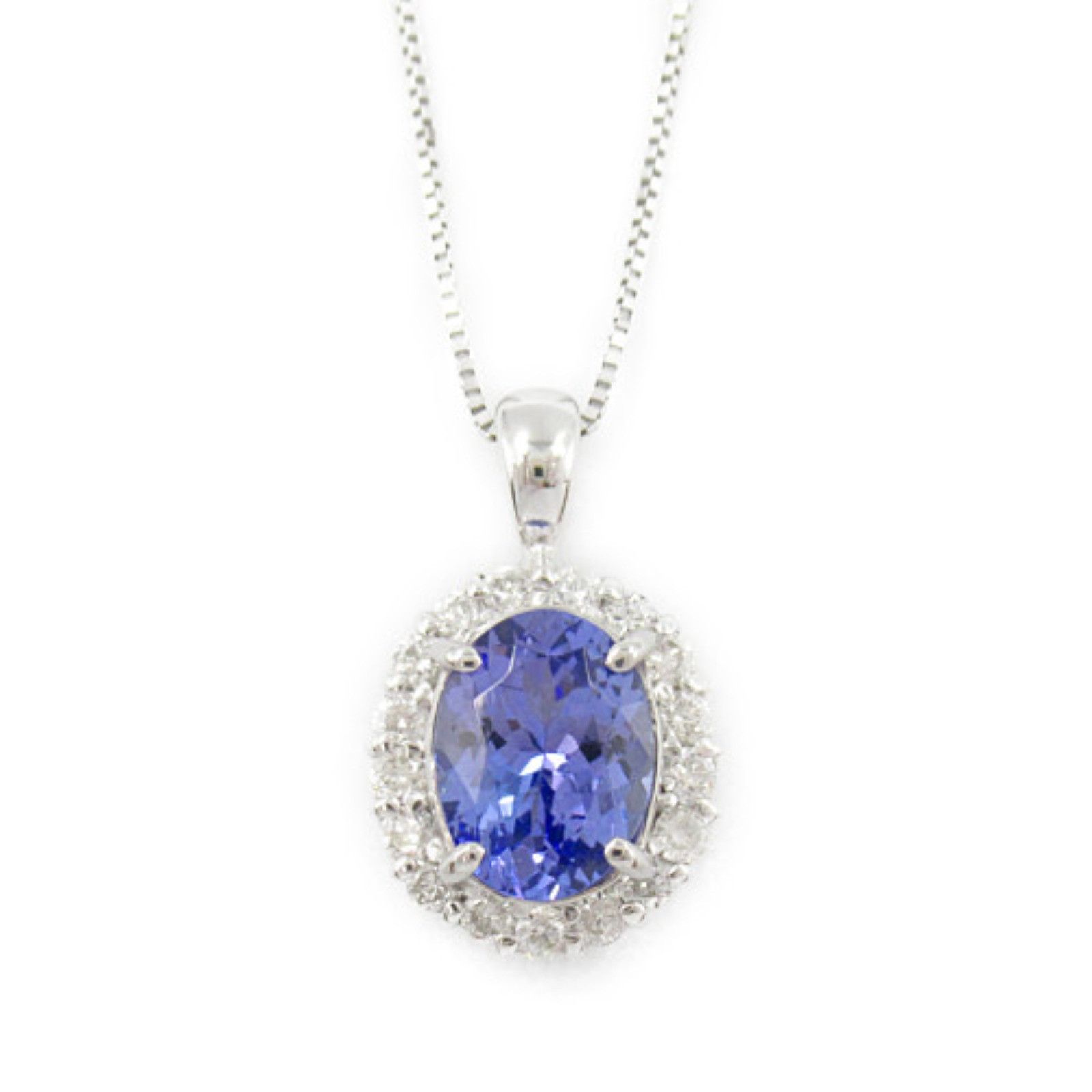 Other Other 18K Sapphire and Diamond Necklace Metal Necklace in Great Condition Size ONE SIZE - 2 Thumbnail