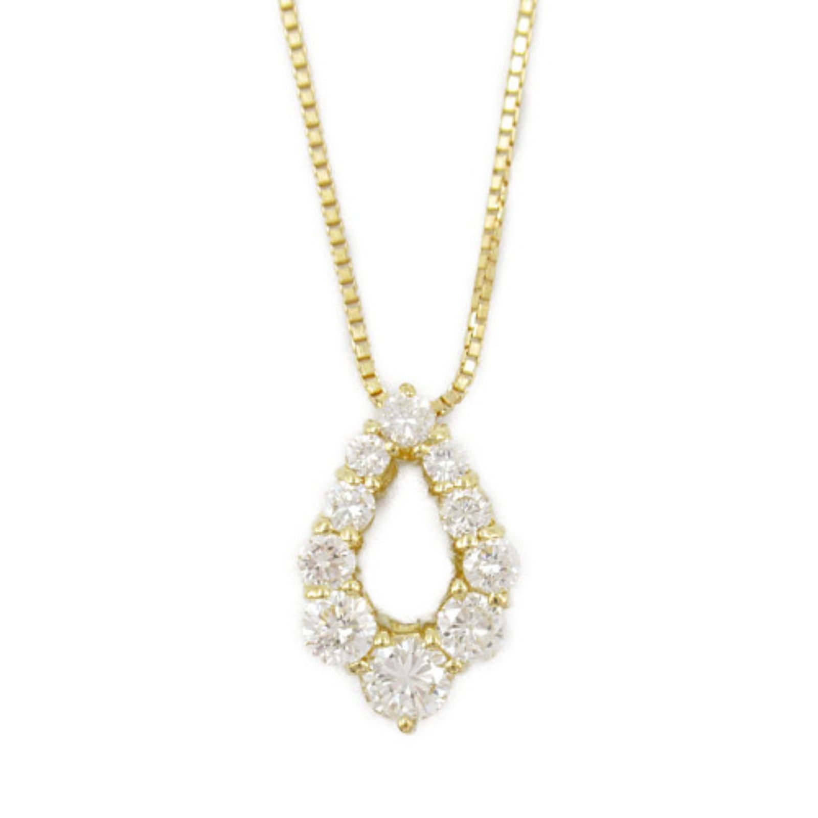 Other Other 18K Diamond Necklace Metal Necklace in Great Condition Size ONE SIZE - 2 Thumbnail