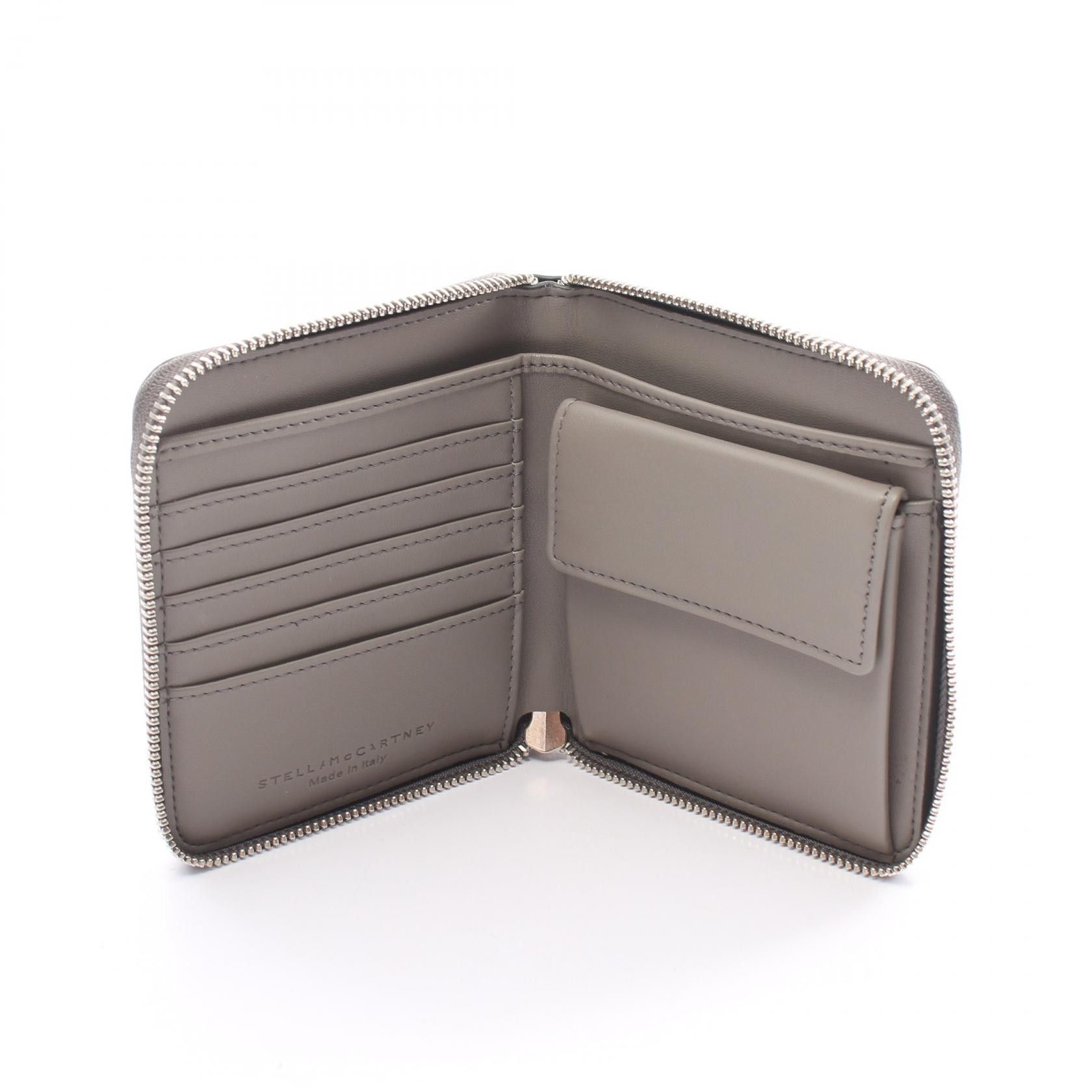 Stella McCartney Stella Mccartney Round Zipper Bifold Wallet Leather Long Wallet 7P0009 in Great Condition Size ONE SIZE - 3 Thumbnail