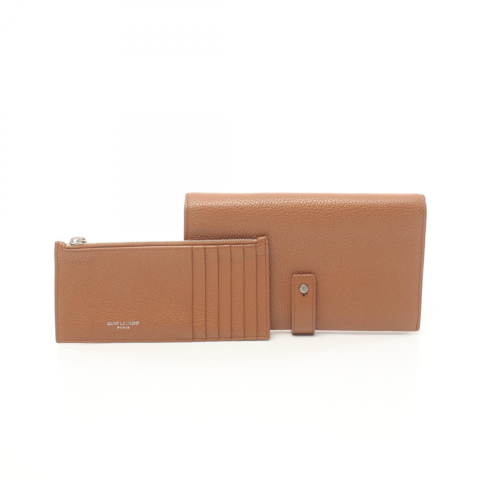 Yves Saint Laurent Yves Saint Laurent Sac De Jour Long Wallet Leather Long Wallet 504981 in Good Condition Size ONE SIZE - 5 Thumbnail